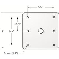 Snap-Lock 1.77" Base Plates - by ATTWOOD