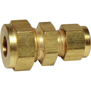 AG Brass Straight Coupling 3/8" x 5/16" Packaged