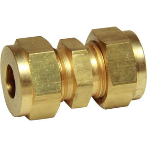 AG Brass Straight Coupling 3/8" x 3/8" - ChasNewensMarine