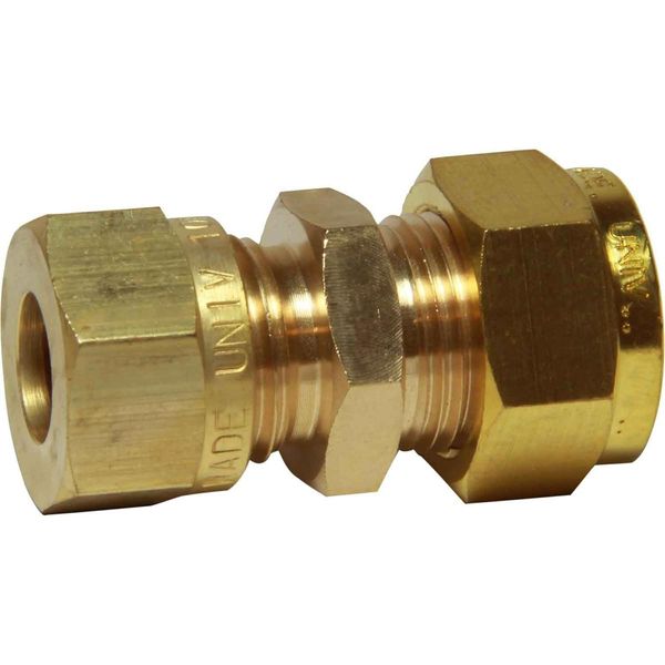 Wade Brass Straight Coupling 3/8" Tube x 15mm Tube - ChasNewensMarine