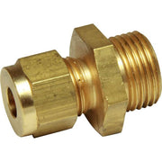 AG Brass Male Stud Coupling 1/4" x 3/8" BSP - ChasNewensMarine