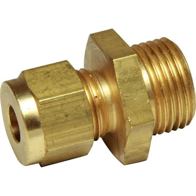 AG Brass Male Stud Coupling 1/4