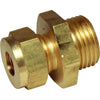 AG Brass Male Stud Coupling 3/8" x 1/2" BSP - ChasNewensMarine