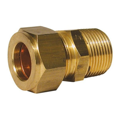 AG Brass Male Stud Coupling 8mm x 1/4