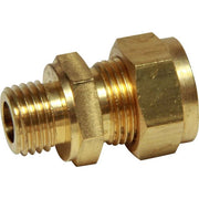 AG Brass Male Stud Coupling M14 x 1.5 x 3/8" Tube