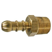 AG Brass Hose Tail Connector 1/4" BSP Taper to 10mm Spigot Packaged