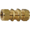 AG Brass Compression Bulkhead Coupling (1/4" OD / 3/8" Bulkhead) 1043L6