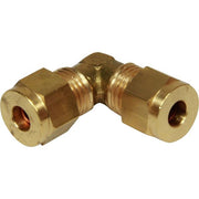 AG Brass Equal Elbow Coupling 1/4" x 1/4" - ChasNewensMarine