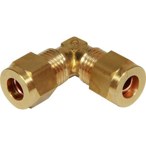 AG Brass Equal Elbow Coupling 5/16" x 5/16" Packaged