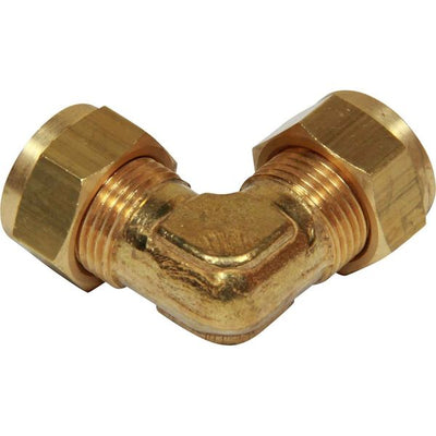 AG Brass Equal Elbow Coupling 3/8