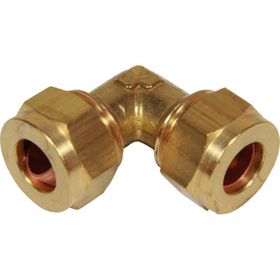 AG Brass Equal Elbow Coupling 1/2