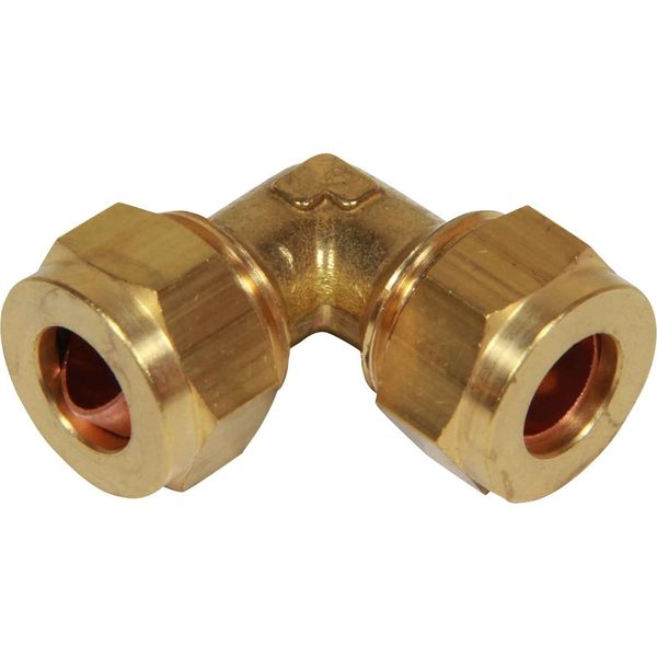 AG Brass Equal Elbow Coupling 1/2" x 1/2" - ChasNewensMarine