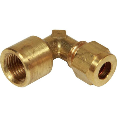 AG Brass Female Stud Elbow Coupling 5/16