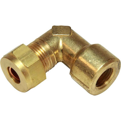 AG Brass Female Stud Elbow Coupling 3/8