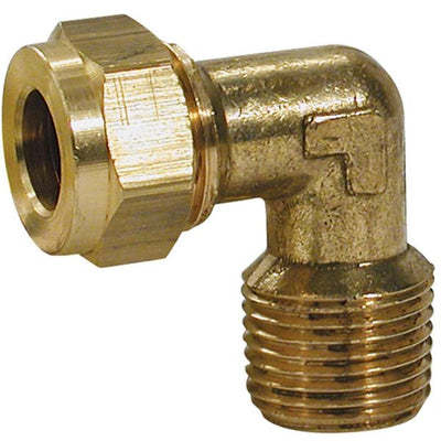 AG Brass Male Elbow Coupling 5/16