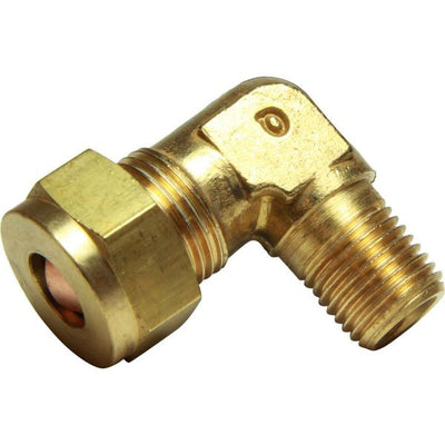 AG Brass Male Elbow Coupling 3/8