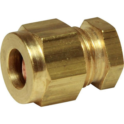 AG Brass Stop End Coupling 1/4