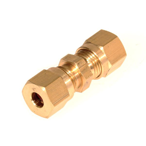 AG Brass Straight Coupling 5mm x 5mm - ChasNewensMarine