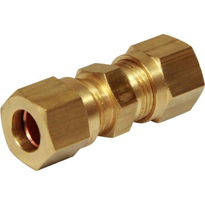 AG Brass Straight Coupling 8mm x 8mm - ChasNewensMarine