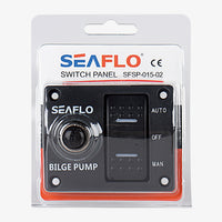 SEAFLO Bilge Switch Panel 3-Way Panel Switch 12V & 24V
