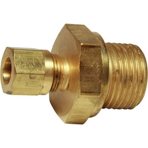 AG Brass Male Stud Coupling 8mm x 1/2" BSP - ChasNewensMarine