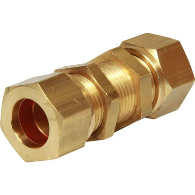 AG Brass Bulkhead Coupling 15mm Tube OD - ChasNewensMarine