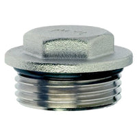 AG Nickel Plated Brass Flanged Plug 1" BSP Parallel