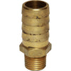 AG Brass Hose Connector 1/4" BSP Taper Male - 5/8" Hose