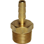 AG Brass Hose Connector 3/8" BSP Taper Male - 1/4" Hose