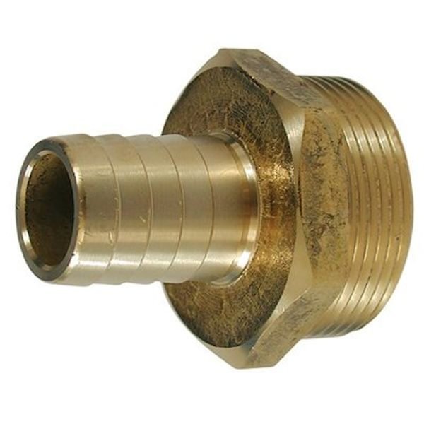 AG DZR Hose Connector 1/2" BSP Taper Male - 1/2" Hose Packaged