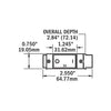 C-Series Flat Rocker Circuit Breaker - Single Pole 50A