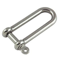 Stainless Long "D" Shackle