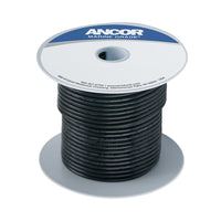 Ancor Tinned Copper Wire, 18 AWG (0.8mm²), Black - 500ft