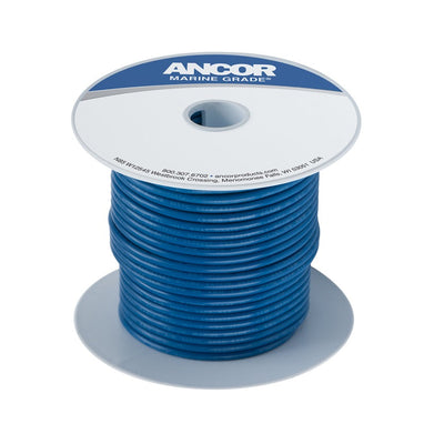 Ancor Tinned Copper Wire, 18 AWG (0.8mm²), Dark Blue- 500ft