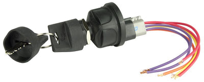 BEP 1001603 Sealed Ignition Switch, 4 Position - Accessory/Off/Ignition and Accessory/Start