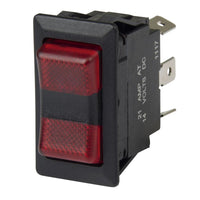 BEP 1001715 SPDT Rocker Switch - On/Off/On, Two LEDs