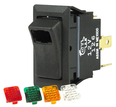 BEP 1001716 SPST Rocker Switch - Off/On, Interchangeable Lens