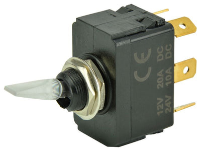 BEP 1001907 SPDT Lighted Toggle Switch - On/Off/On