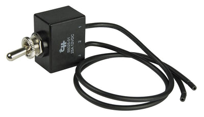BEP 1002006 SPST Sealed Toggle Switch With Wire Leads - Off/(On)