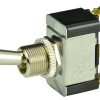 BEP 1002015 SPDT Chrome Plated Toggle Switch - On/Off/(On)