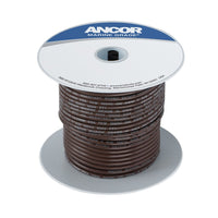 Ancor Tinned Copper Wire, 18 AWG (0.8mm²), Brown - 100ft
