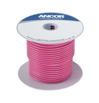 Ancor Tinned Copper Wire, 18 AWG (0.8mm²), Pink- 100ft