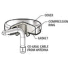 Side Entry CableClam with Stainless Steel Dress Cap