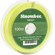 Snowbee Braided Dacron Backing Line - 30lb Yellow 100m