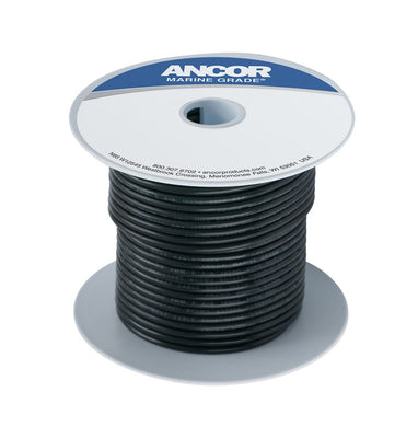 Ancor Tinned Copper Wire, 16 AWG (1mm²), Black - 100ft