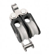 Ball bearing Sheave Double- fixed eye + becket - ChasNewensMarine