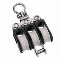 Ball bearing Sheave Triple- swivel + becket - ChasNewensMarine