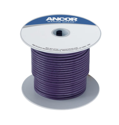 Ancor Tinned Copper Wire, 14 AWG (2mm²), Purple - 100ft