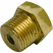 MG Duff Brass Plug for Universal Pencil Anodes (1/2" NPT x 3/8" UNC)  105894