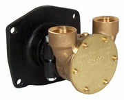 ¾" bronze pump, 40-size, flange-mounted with NPT threaded ports Standard on Perkins 4.236 engine - Jabsco 10970